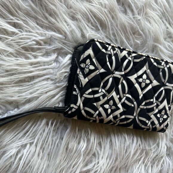 Vera Bradley Black & White Wallet - Picture 2 of 4